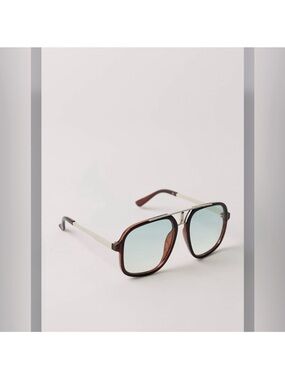 Free People Janis detail brown and silver sunglasses